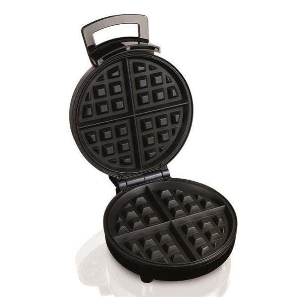 Hamilton Beach Hamilton Beach 6029438 1 Waffle Stainless Steel Belgian Waffle Maker; Black & Silver 6029438